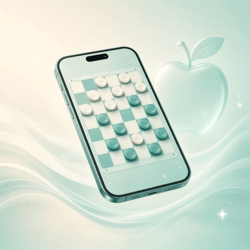 Checkers online on an iPhone