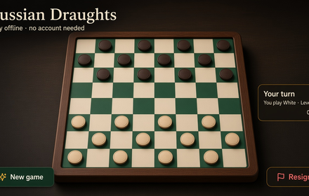 Russian Draughts Chrome Web Store promo